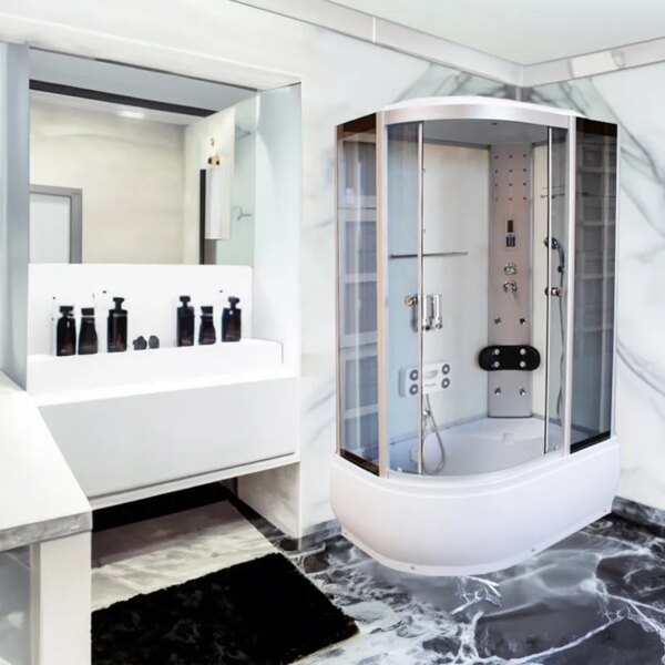 BELOYA 7106 White, -right 1200x800x2150mm