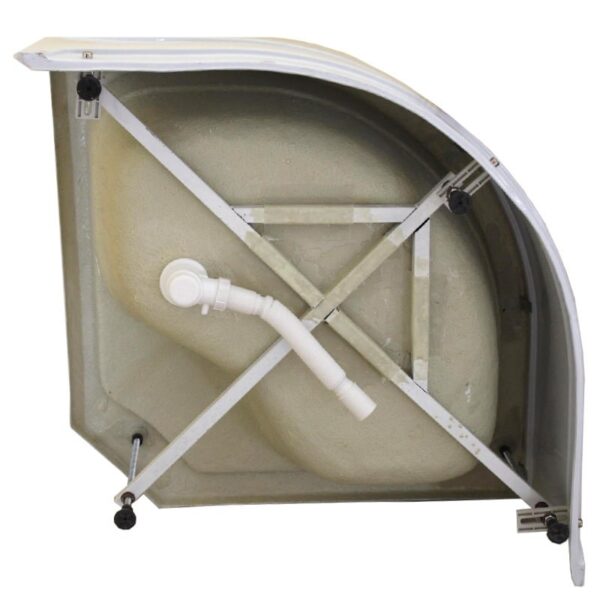 PALERMO 1306B White, Steam 1000x1000x2150mm