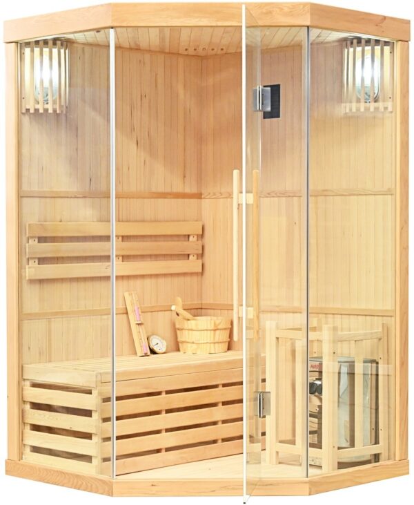 Finnish Sauna BELRISO Natural 1200 x 1200 x 1900mm