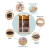 Infrared Sauna HAWAII Carbon 1200x1200x1900mm