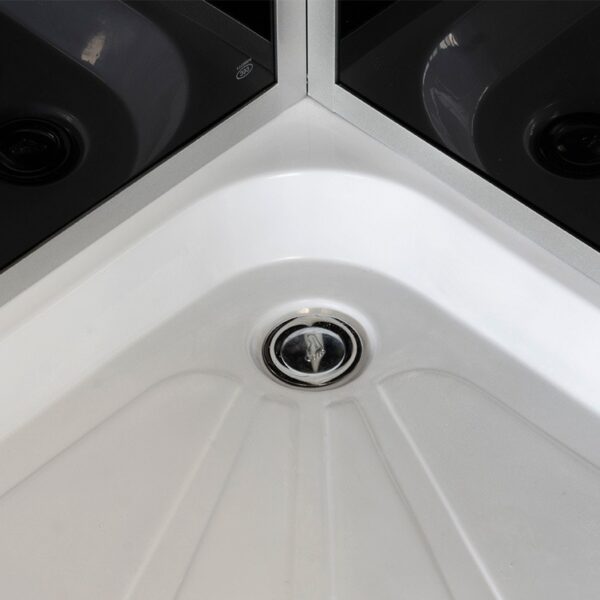 SHOWER ENCLOSURE CRB-309 GRAY 900x900mm