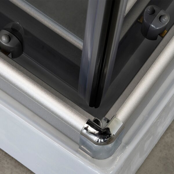 SHOWER ENCLOSURE CRB-309 GRAY 900x900mm