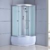SHOWER ENCLOSURE CRB-301C 1000mmx1000mm MILK MAT DEEP CORNER SHOWER TRAY