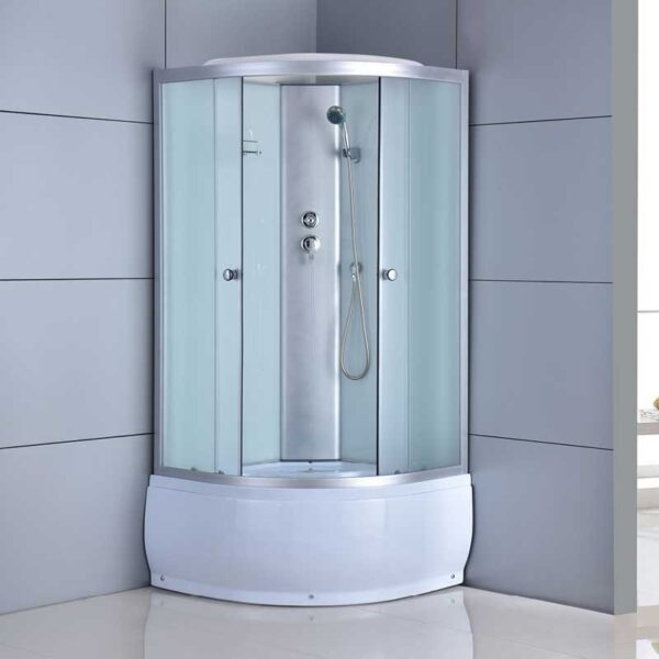 SHOWER ENCLOSURE CRB-301C 1000mmx1000mm MILK MAT DEEP CORNER SHOWER TRAY