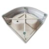 SHOWER ENCLOSURE CRB-301C 1000mmx1000mm MILK MAT DEEP CORNER SHOWER TRAY