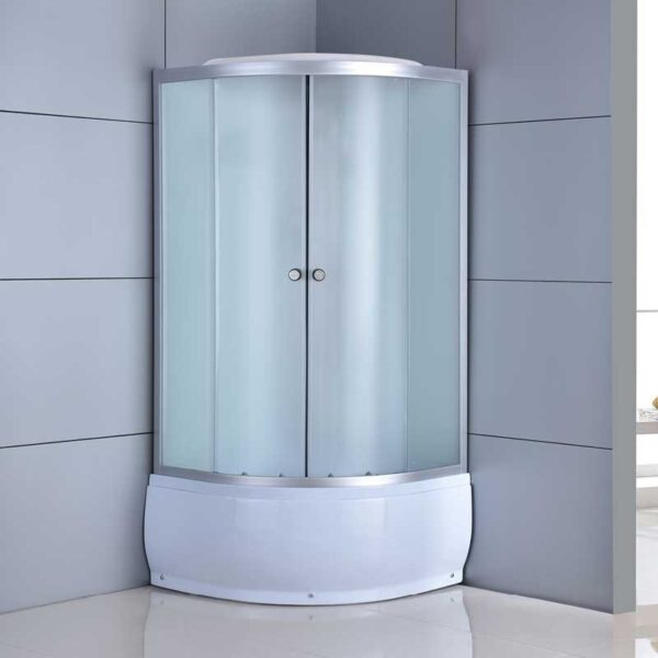 SHOWER ENCLOSURE CRB-301C 1000mmx1000mm MILK MAT DEEP CORNER SHOWER TRAY