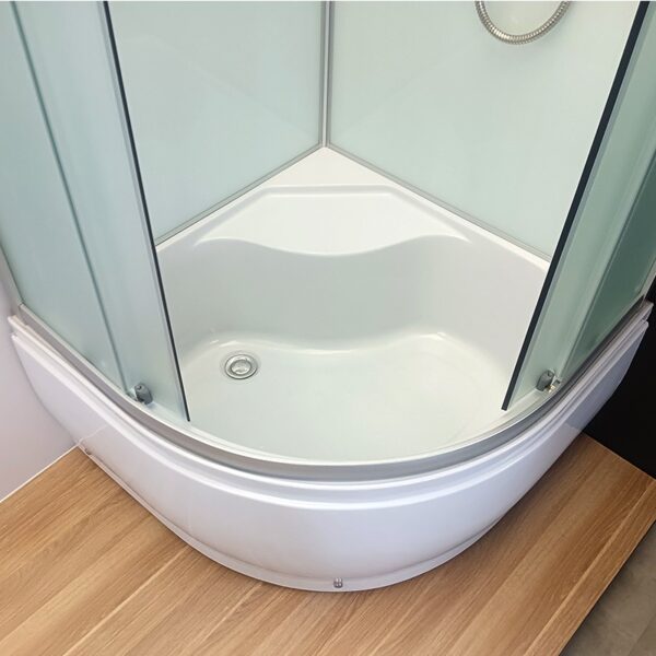 SHOWER ENCLOSURE CRB-304A 800mmx800mm MILK MAT DEEP CORNER SHOWER TRAY