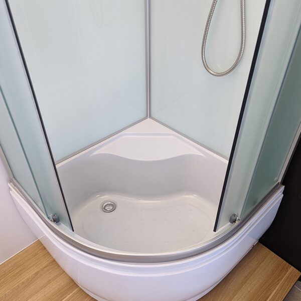 SHOWER ENCLOSURE CRB-304A 800mmx800mm MILK MAT DEEP CORNER SHOWER TRAY