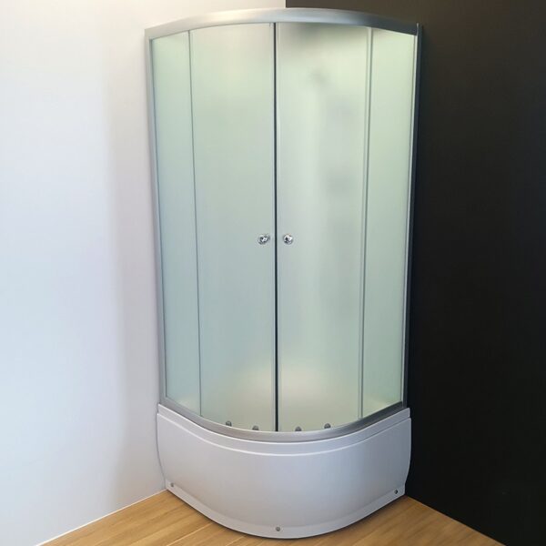 SHOWER ENCLOSURE CRB-304A 800mmx800mm MILK MAT DEEP CORNER SHOWER TRAY