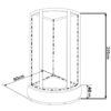 SHOWER ENCLOSURE CRB-304A 800mmx800mm MILK MAT DEEP CORNER SHOWER TRAY