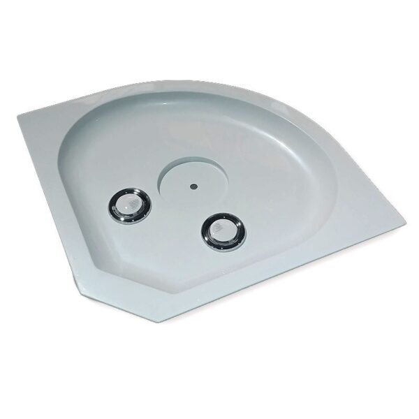 SHOWER ENCLOSURE CRB-303A Milky Mat 800mmx800mm SHALLOW CORNER SHOWER TRAY