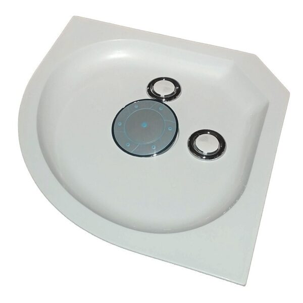 SHOWER ENCLOSURE CRB-303A Milky Mat 800mmx800mm SHALLOW CORNER SHOWER TRAY