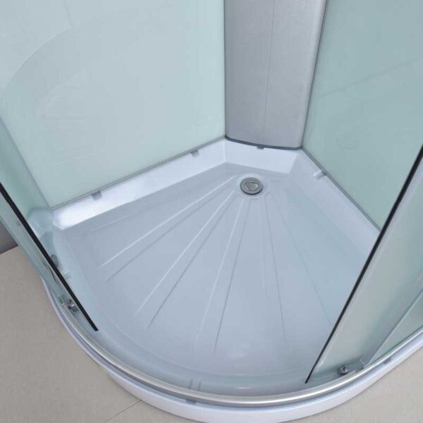SHOWER ENCLOSURE CRB-303A Milky Mat 800mmx800mm SHALLOW CORNER SHOWER TRAY