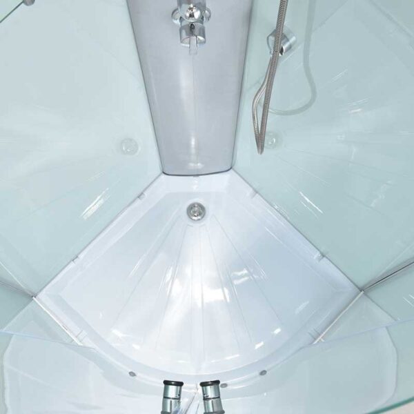 SHOWER ENCLOSURE CRB-303A Milky Mat 800mmx800mm SHALLOW CORNER SHOWER TRAY