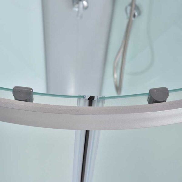 SHOWER ENCLOSURE CRB-303A Milky Mat 800mmx800mm SHALLOW CORNER SHOWER TRAY