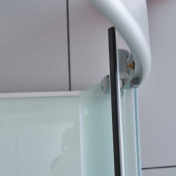 SHOWER ENCLOSURE CRB-303A Milky Mat 800mmx800mm SHALLOW CORNER SHOWER TRAY