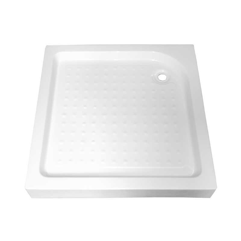 Square shower tray SXL05A 700x700mm white siphon deep 150mm
