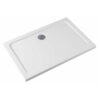 Rectangular shower tray ST03A 1000x800mm white siphon 50mm slim