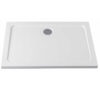 Rectangular shower tray ST04B 1100x900mm white siphon 50mm slim