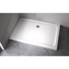 Rectangular shower tray ST05A 1000x700mm white siphon 50mm slim