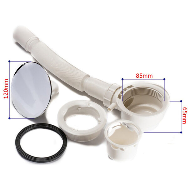 Quadrant shower tray ST01B 900x900mm white siphon 50mm slim