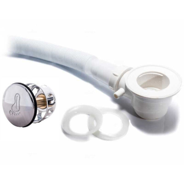 Pentagonal shower tray SXL07C 1000x1000mm white siphon 150mm high