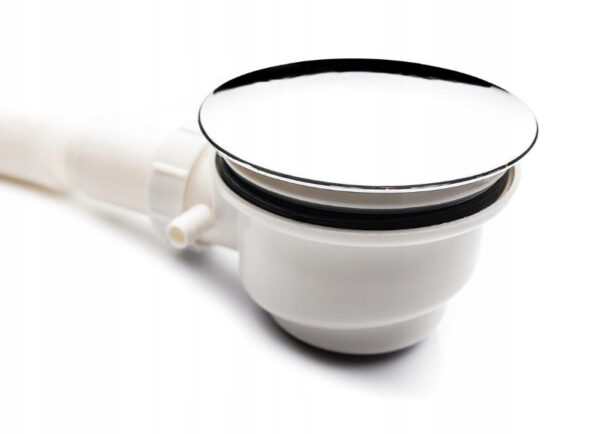 Pentagonal shower tray ST08C 1000x1000mm white siphon 50mm slim