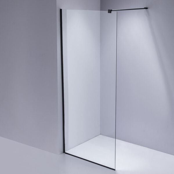 Shower screen P-SH07A 700x2000mm BLACK