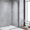 Shower screen P-SH07F 1200x2000mm BLACK