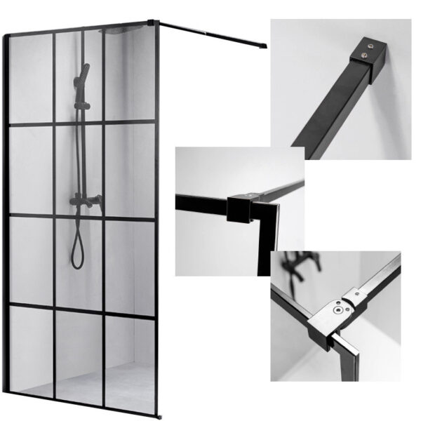 Shower screen P-SH04A 700x2000mm glass 8mm