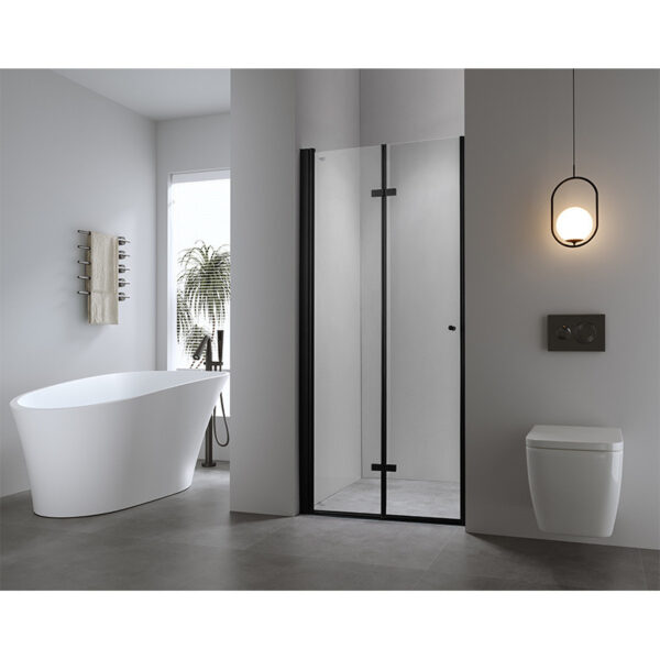 Shower door folding SH01A black 800mm