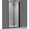 Shower door folding SH01D black 1100mm
