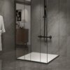 Square shower tray CAIR S 900x900mm WHITE siphon slim 50mm