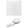 Square shower tray CAIR S 900x900mm WHITE siphon slim 50mm
