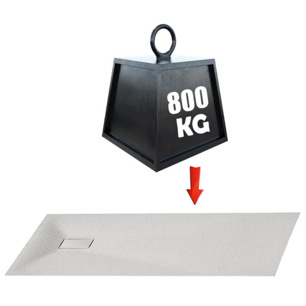 Square shower tray CAIR S 900x900mm WHITE siphon slim 50mm