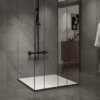 Square shower tray CAIR S 900x900mm WHITE siphon slim 50mm