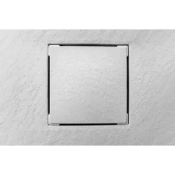 Square shower tray CAIR S 900x900mm WHITE siphon slim 50mm