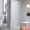 Shower door folding SH01C chrome 1000mm