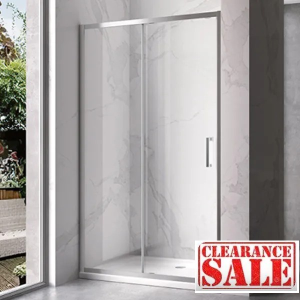 Shower door sliding KZ14B chrome 1050-1100mm glass 6mm