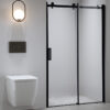Shower door sliding SH03B black 950-1000mm