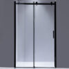 Shower door sliding SH03C black 1050-1100mm