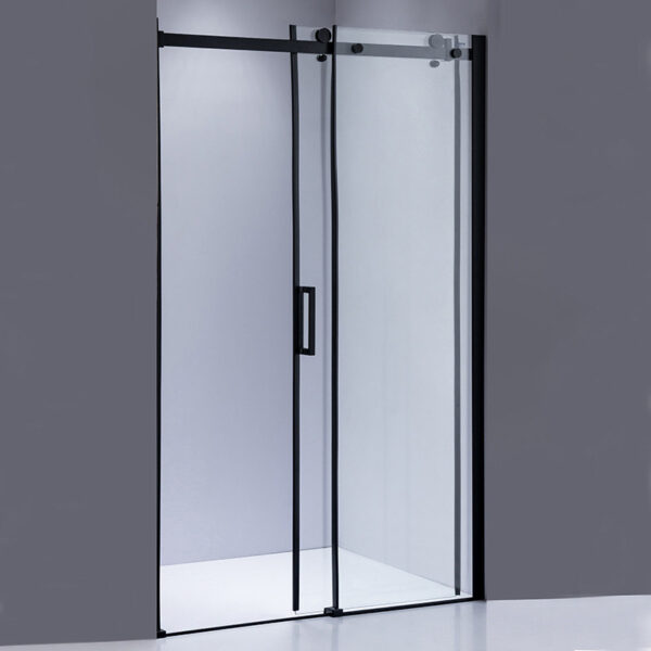 Shower door sliding SH03C black 1050-1100mm