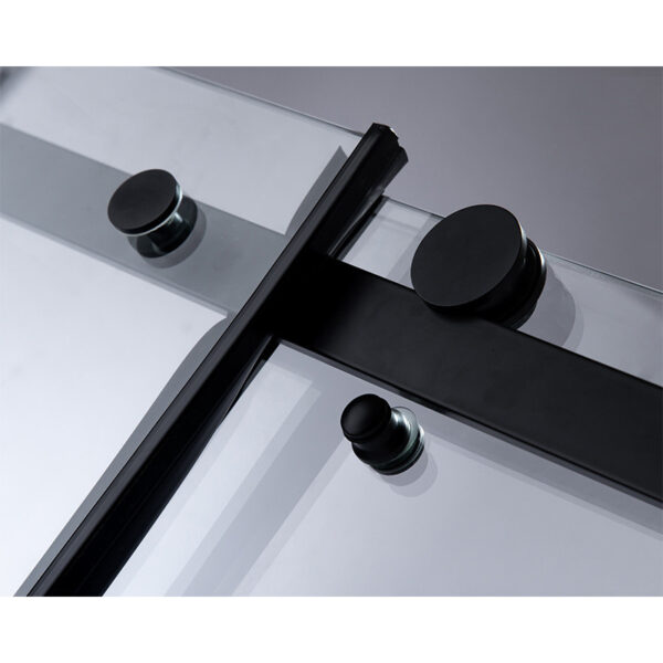 Shower door sliding SH03C black 1050-1100mm