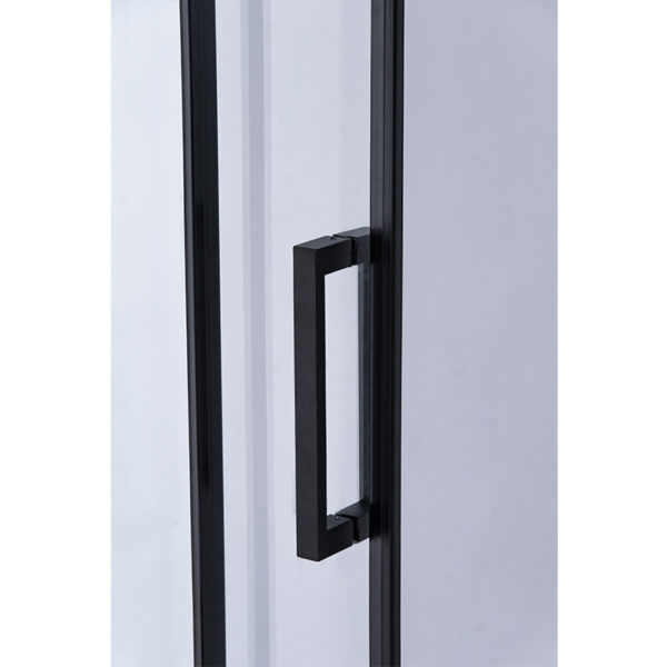 Shower door sliding SH03C black 1050-1100mm