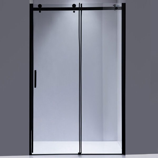Shower door sliding SH03D black 1150-1200mm