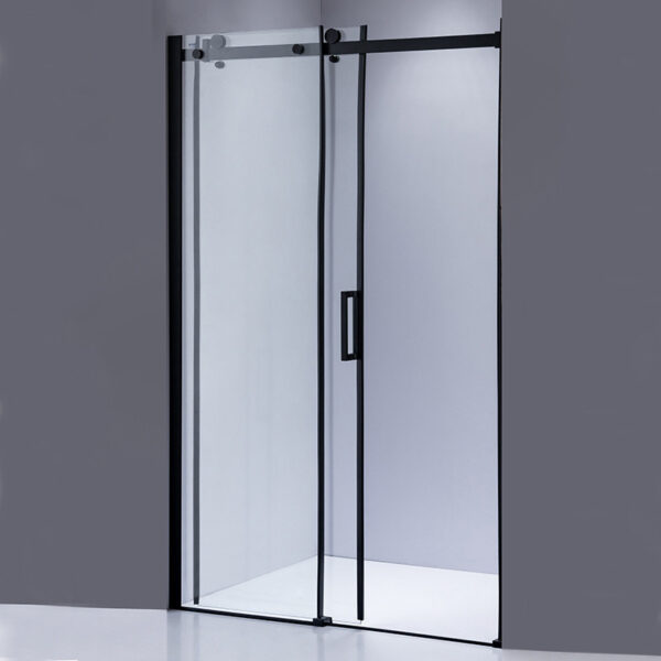 Shower door sliding SH03D black 1150-1200mm