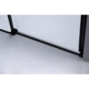 Shower door sliding SH03D black 1150-1200mm