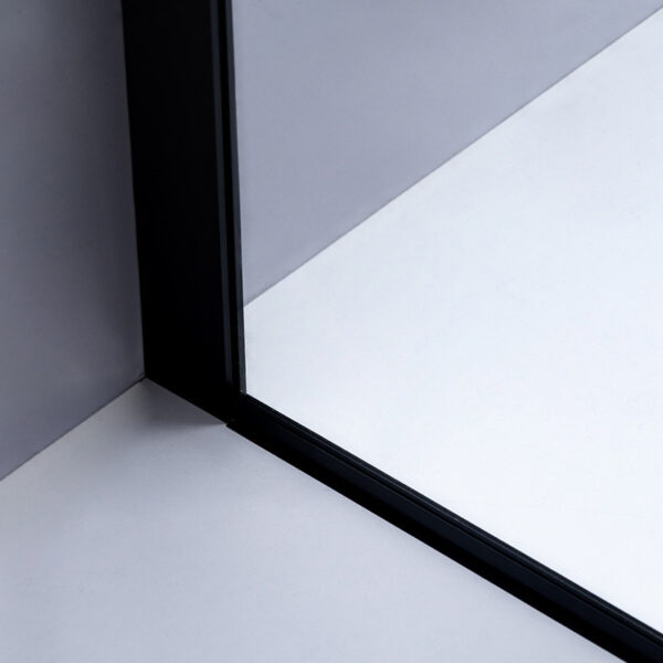 Shower door sliding SH03D black 1150-1200mm