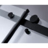 Shower door sliding SH03D black 1150-1200mm
