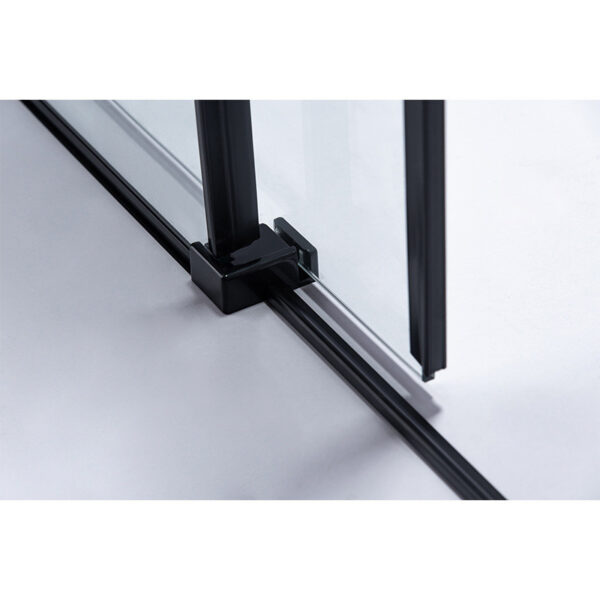 Shower door sliding SH03D black 1150-1200mm